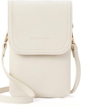 Vegan Leather Small Crossbody Bags for Women Designer Cell Phone Bag Wallet Purses Adjustable Strap