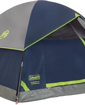 Coleman Sundome Camping Tent with Rainfly, 2/3/4/6 Person Tent Sets Up in 10 Mins, Weatherproof Shelter for Camping, Festivals, Backyard, Sleepovers, & More