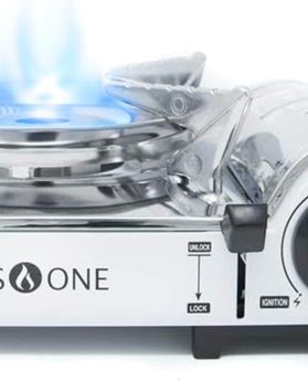 GasOne Emergency Gear Camping Mini Butane Portable Gas Stove with Carrying Case